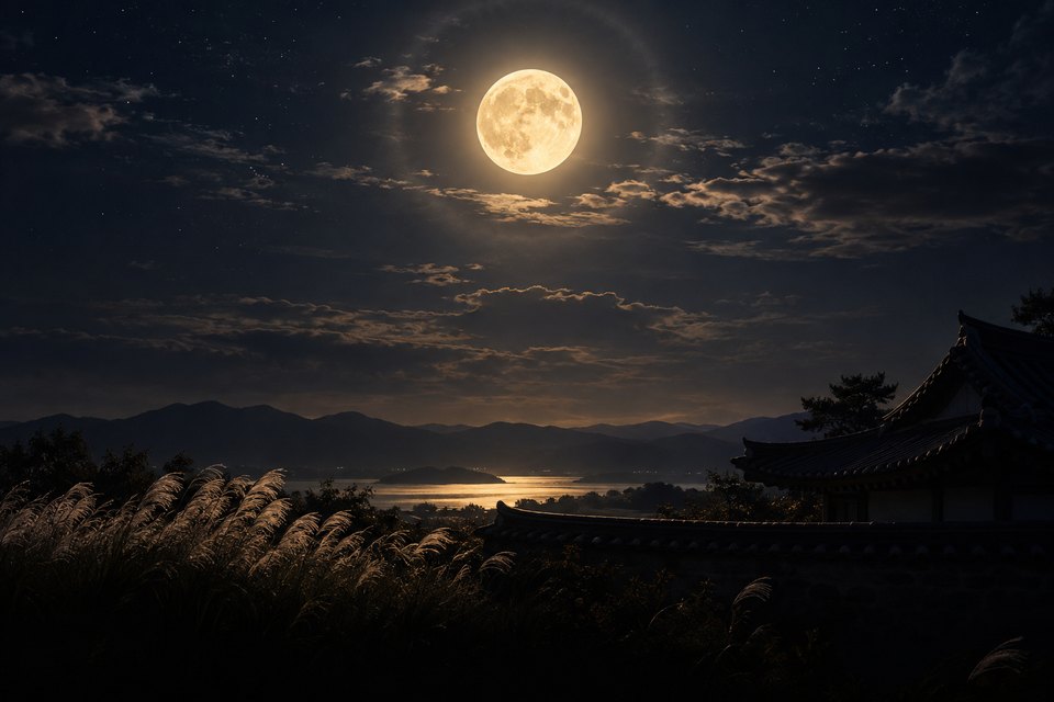 한가위 보름달